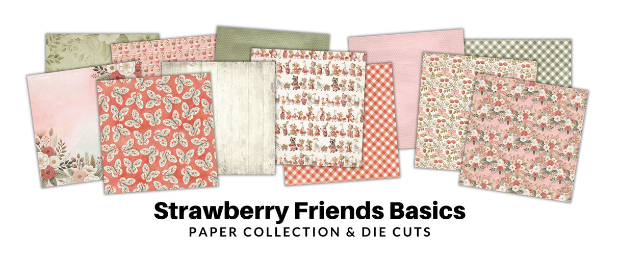 Strawberry Friends Basics 6x6 Paper Collection 34881 - Paper Rose Studio