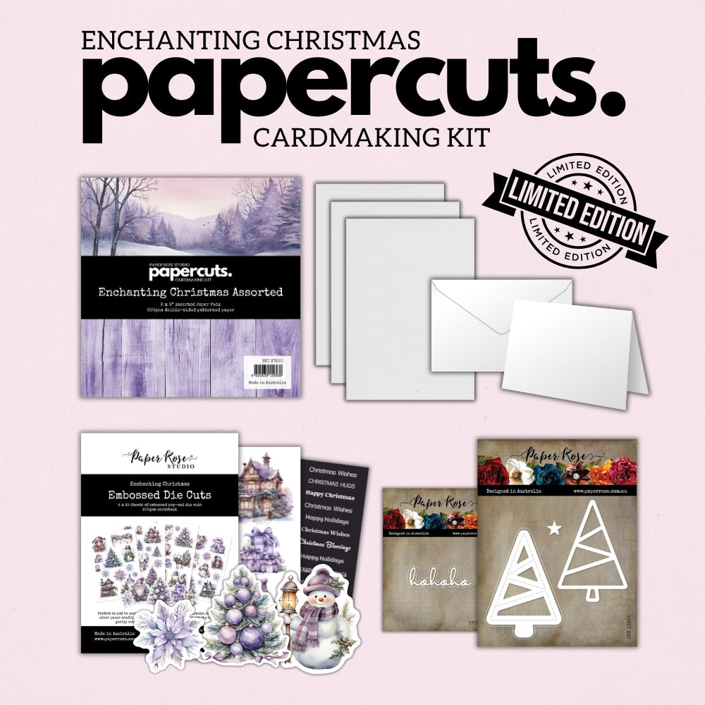 Enchanting Christmas LIMITED EDITION Papercuts Cardmaking Kit with METAL DIES 37600