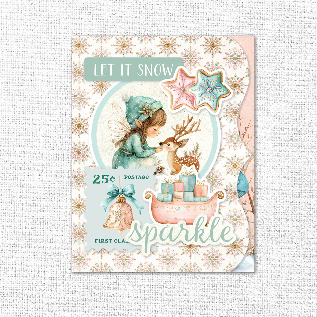 Fairytale Christmas 8.5" x 11" Mini Junk Journal Folio Kit 35499 - Paper Rose Studio