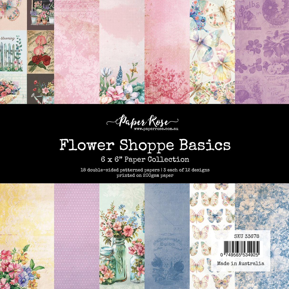 Flower Shoppe Basics 6x6 Paper Collection 33678 - Paper Rose Studio