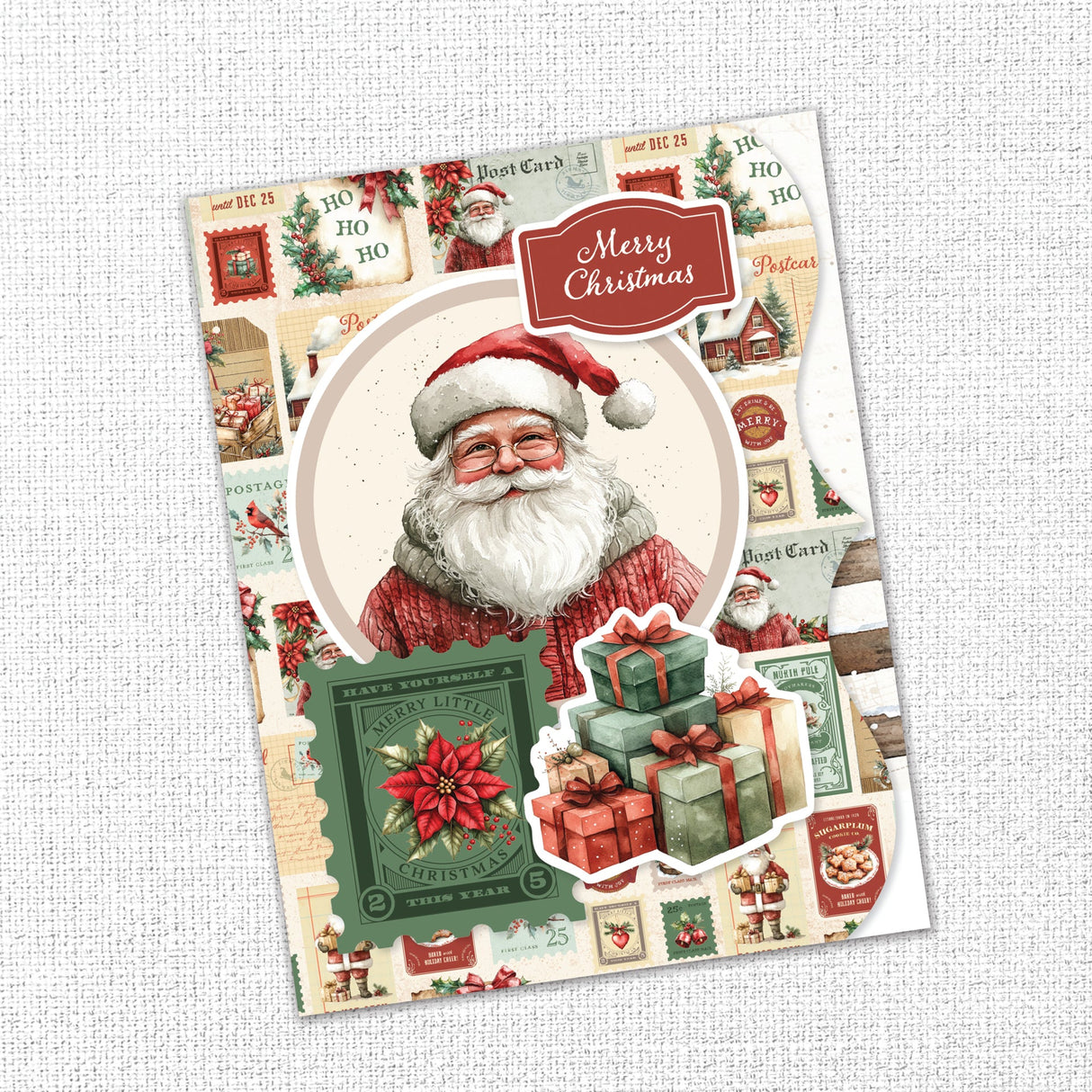 Christmas Tree Farm 8.5" x 11" Mini Junk Journal Folio Kit 35442 - Paper Rose Studio