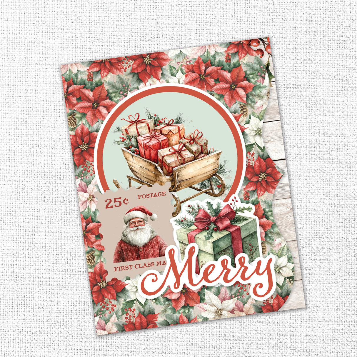Christmas Tree Farm 8.5" x 11" Mini Junk Journal Folio Kit 35442 - Paper Rose Studio