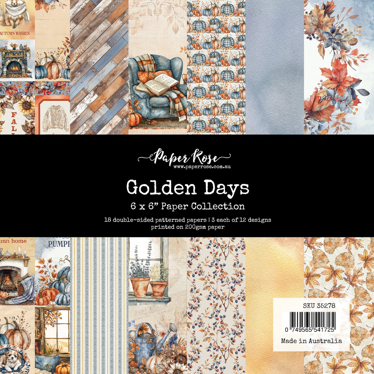 Golden Days 6x6 Paper Collection 35278 - Paper Rose Studio