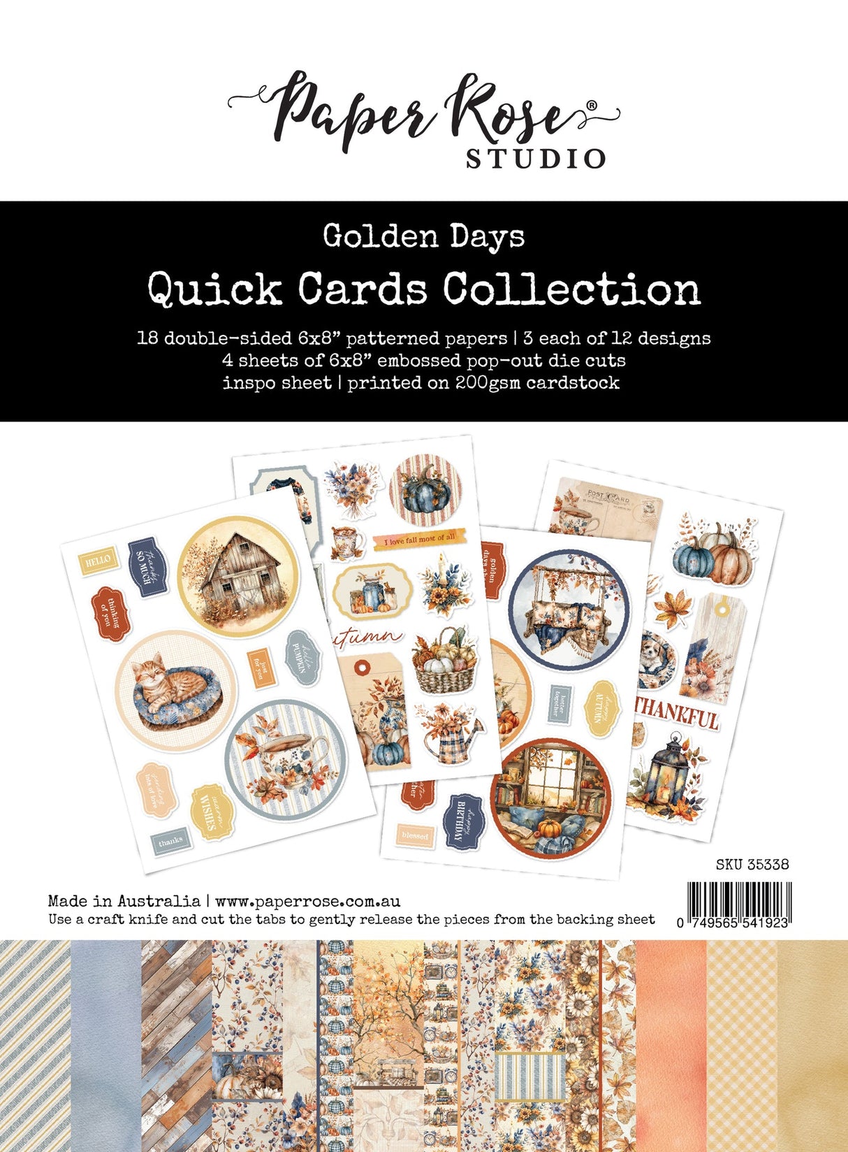 Golden Days Quick Card Collection 35338 - Paper Rose Studio
