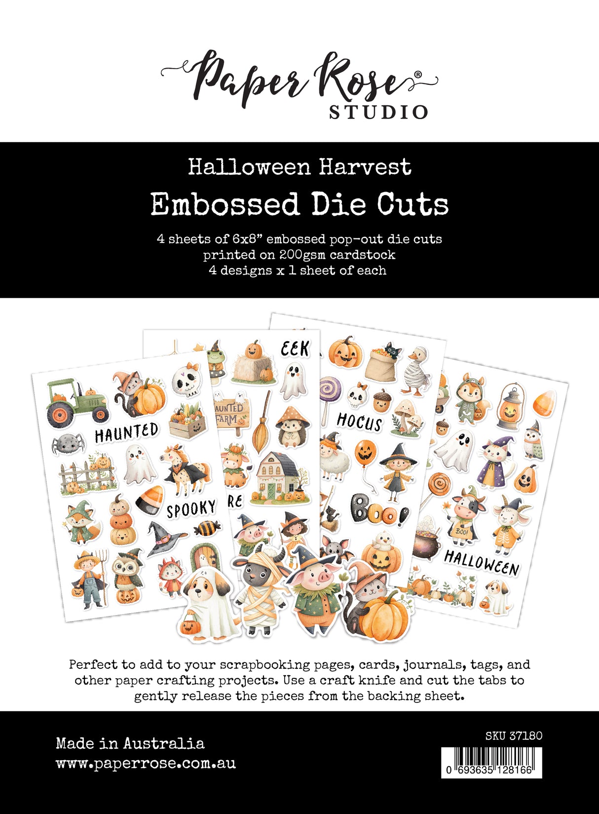 Halloween Harvest 6 x 8" Embossed Die Cuts 37180