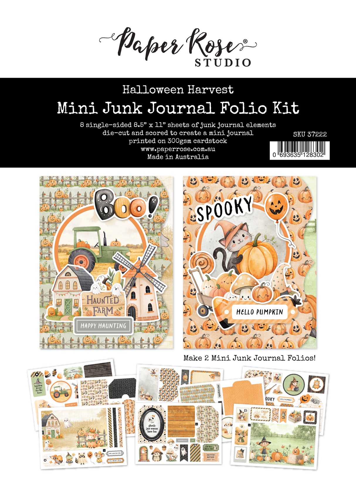 Halloween Harvest 8.5x11" Mini Folio Kit 37222