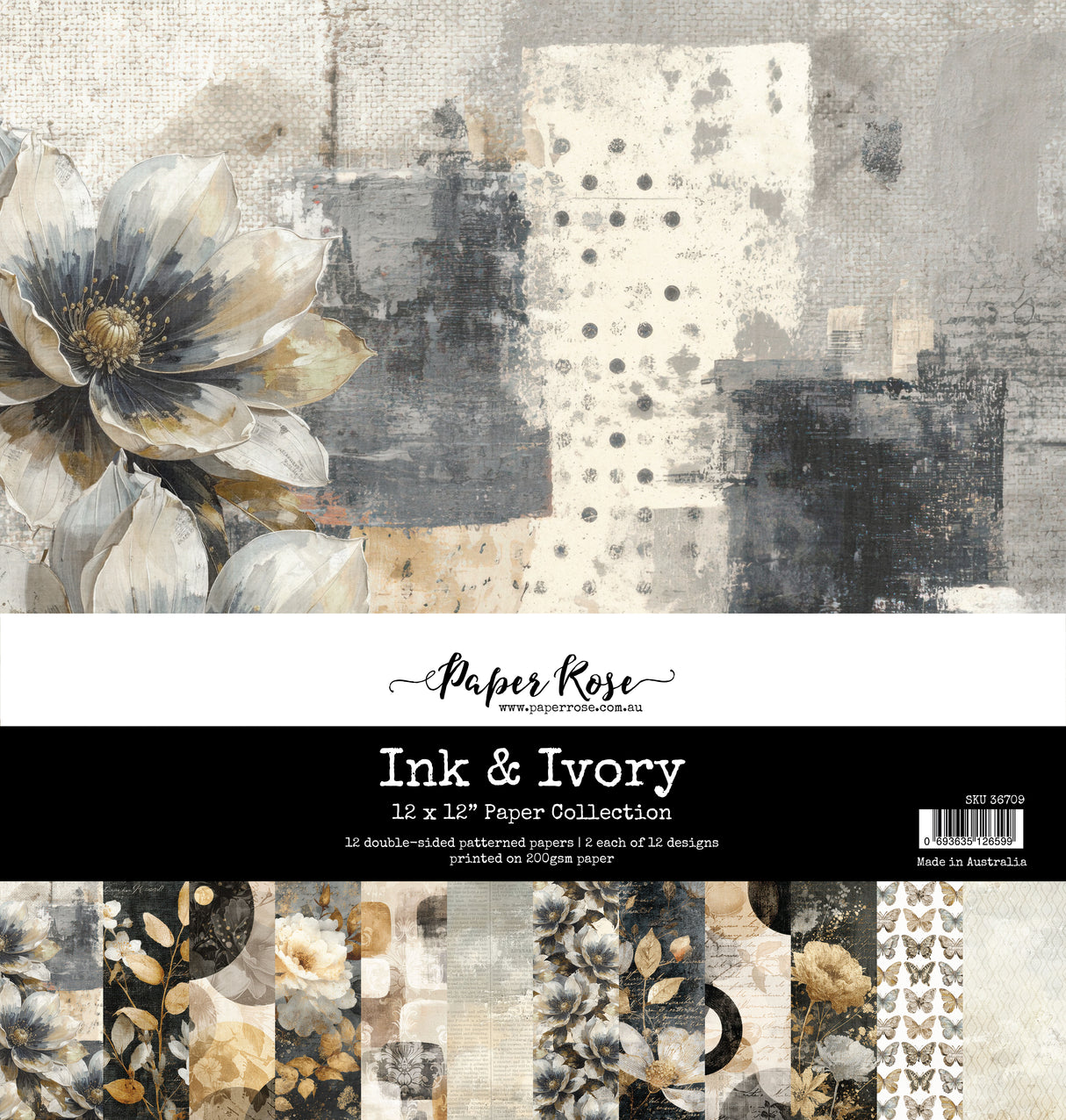 Ink & Ivory 12x12 Paper Collection 36709