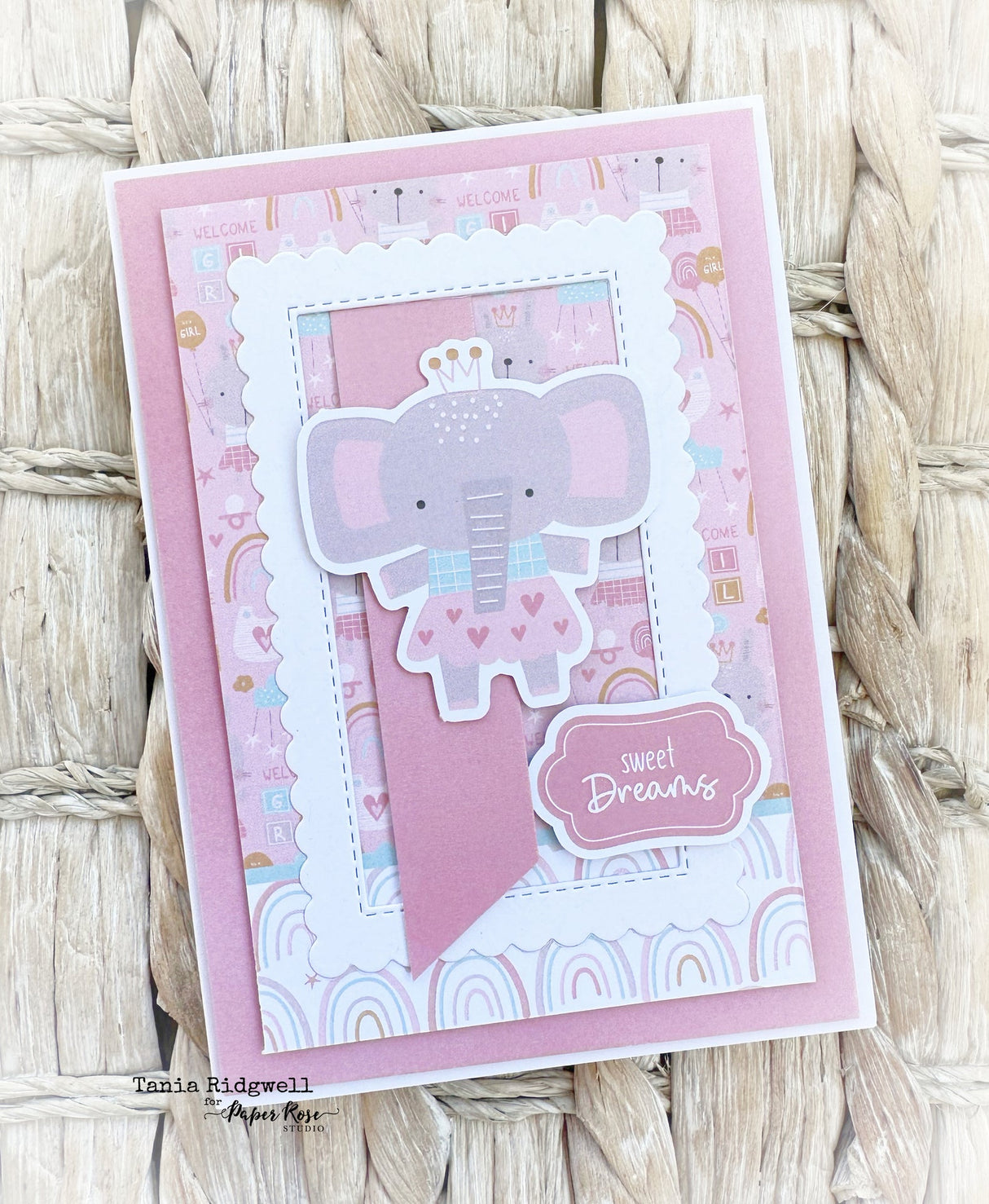 Hello Little Girl 6x8" Die Cuts & Sentiments 30015 - Paper Rose Studio