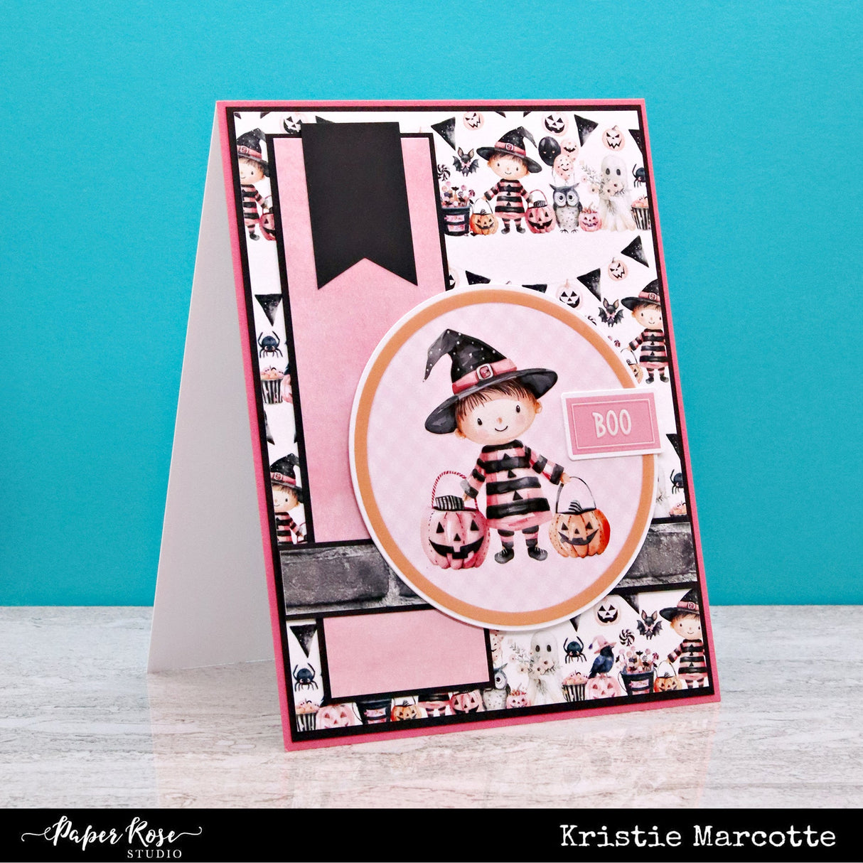 Pink Halloween 6x8" Quick Cards Collection 32871 - Paper Rose Studio