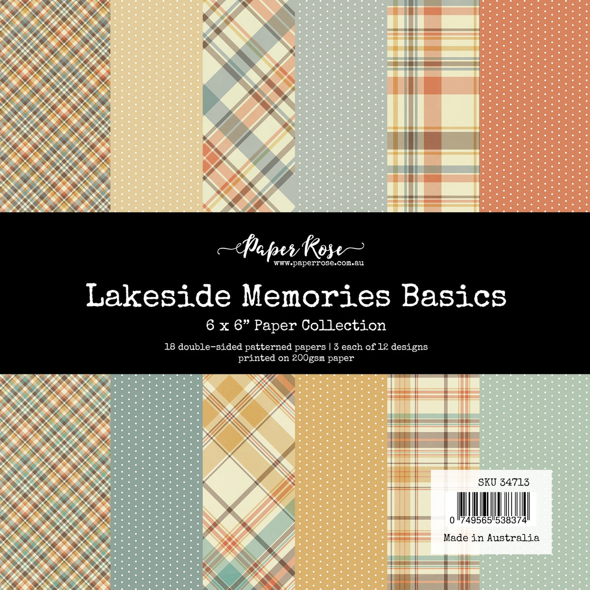 Lakeside Memories Basics 6x6 Paper Collection 34713 - Paper Rose Studio