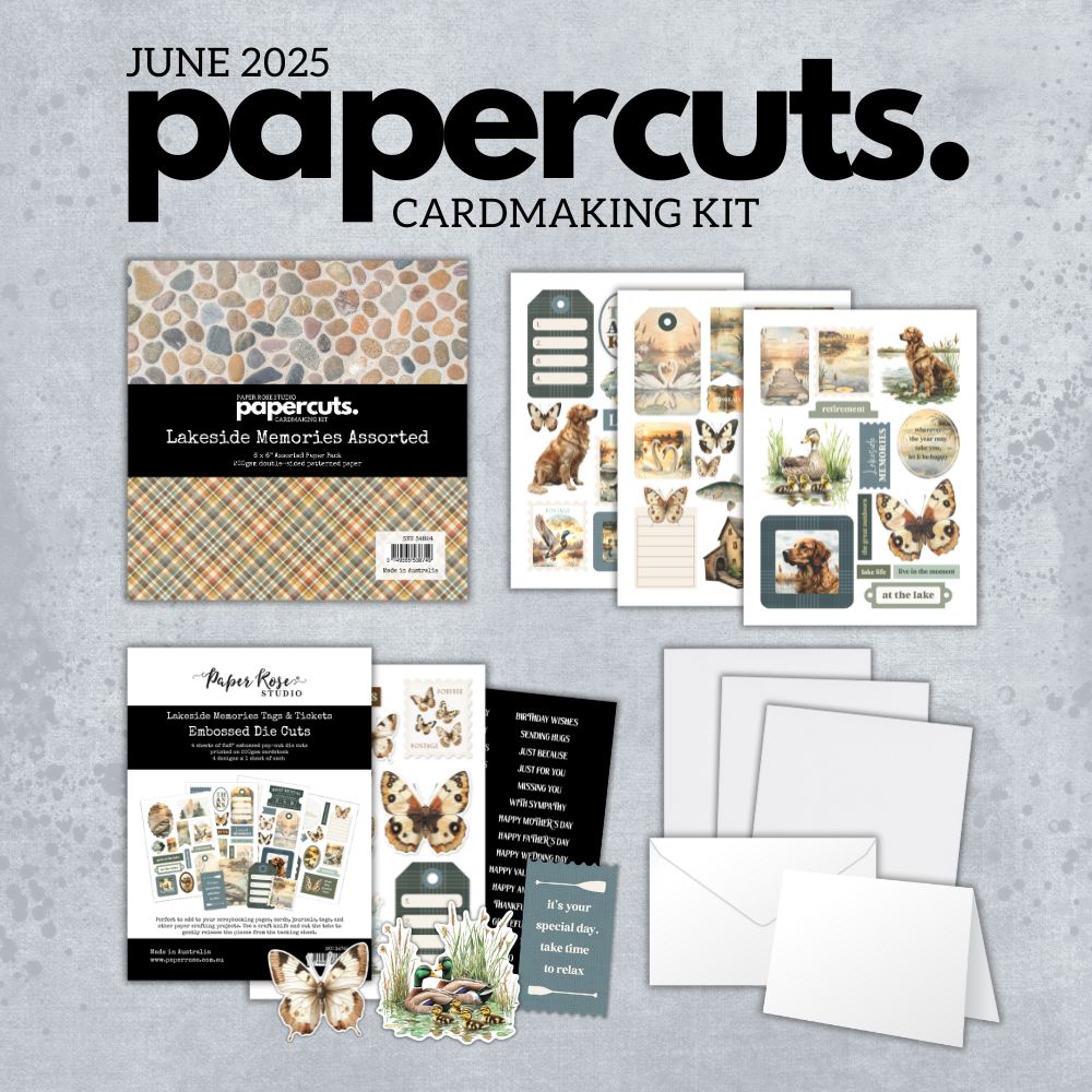 Papercuts Cardmaking Kit - June 2025 Lakeside Memories 34824 - Paper Rose Studio