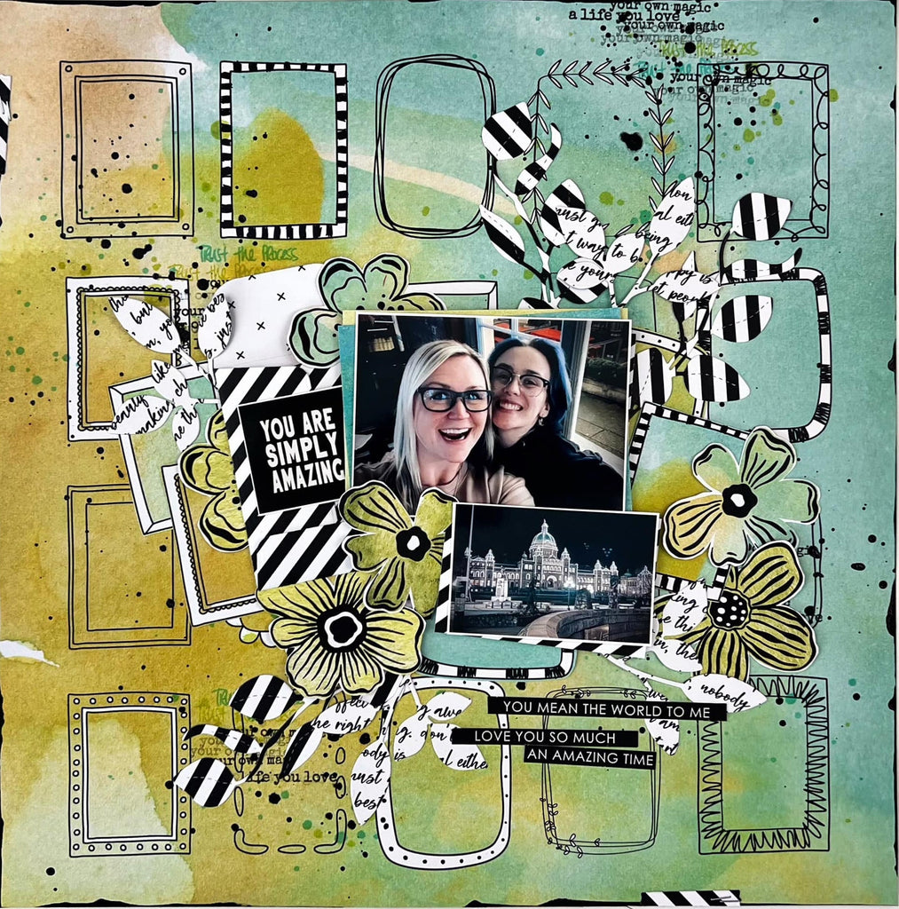 Watercolours & Scribbles 12x12 Paper Collection 26392 - Paper Rose Studio