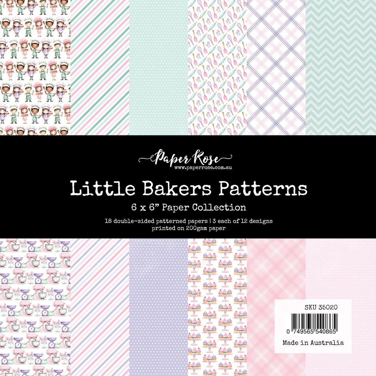 Little Bakers Patterns 6x6 Paper Collection 35020 - Paper Rose Studio