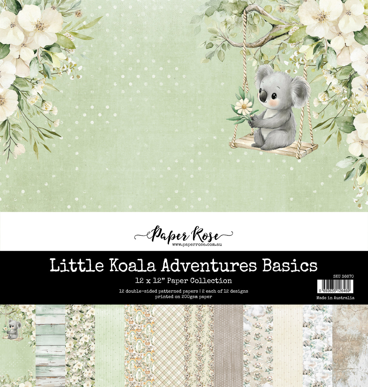 Little Koala Adventures Basics 12x12 Paper Collection 36670