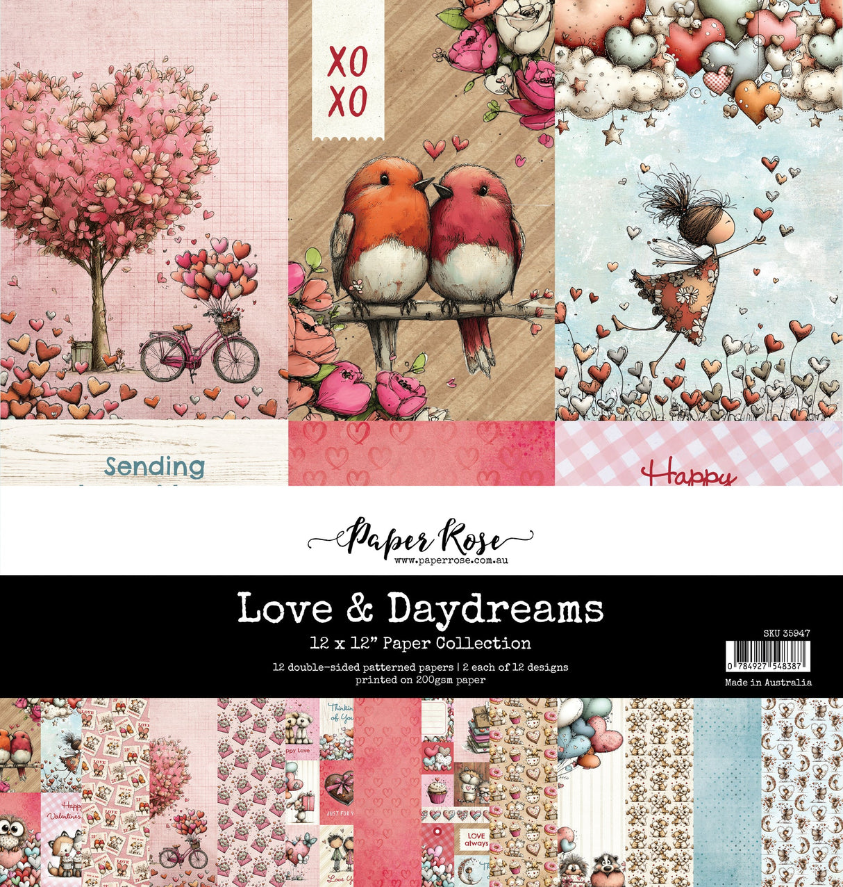 Love & Daydreams 12x12 Paper Collection 35947 - Paper Rose Studio