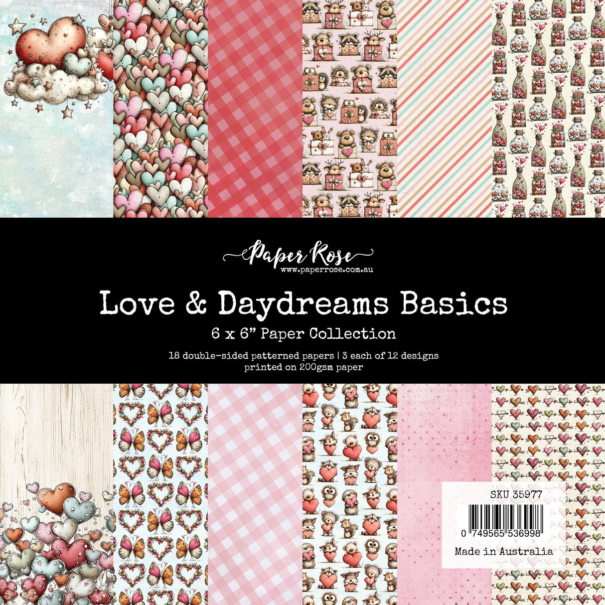 Love & Daydreams Basics 6x6 Paper Collection 35977 - Paper Rose Studio