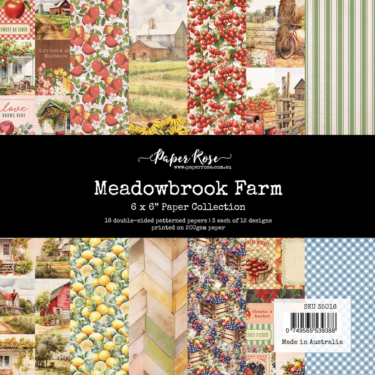 Meadowbrook Farm 6x6 Paper Collection 35016 - Paper Rose Studio