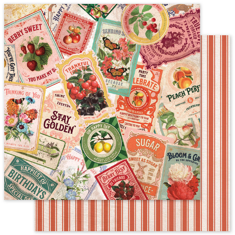 Meadowbrook Farm Basics E 12x12 Paper (12pc Bulk Pack) 35058 - Paper Rose Studio