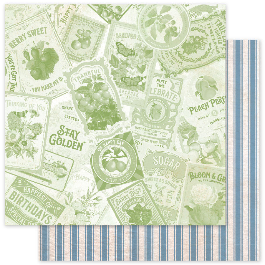 Meadowbrook Farm Patterns E 12x12 Paper (12pc Bulk Pack) 35103 - Paper Rose Studio