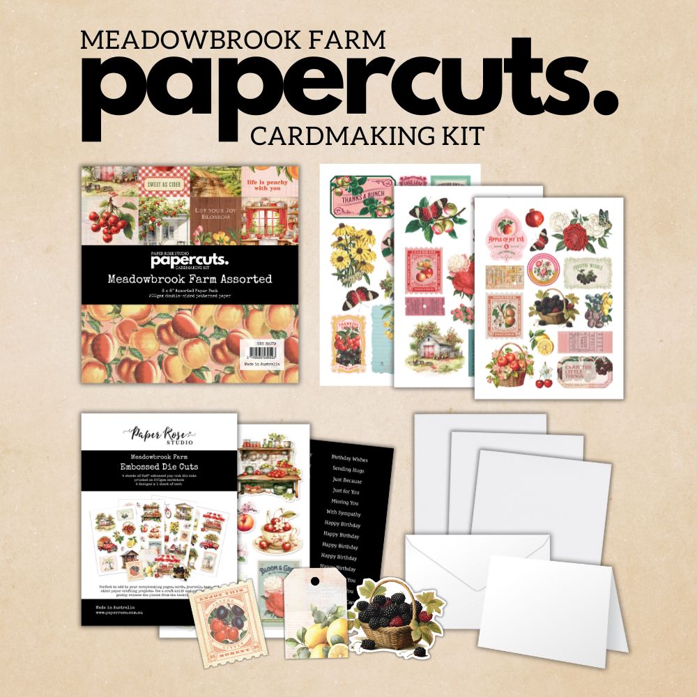 Papercuts Cardmaking Kit - Meadowbrook Farm 35079 - Paper Rose Studio