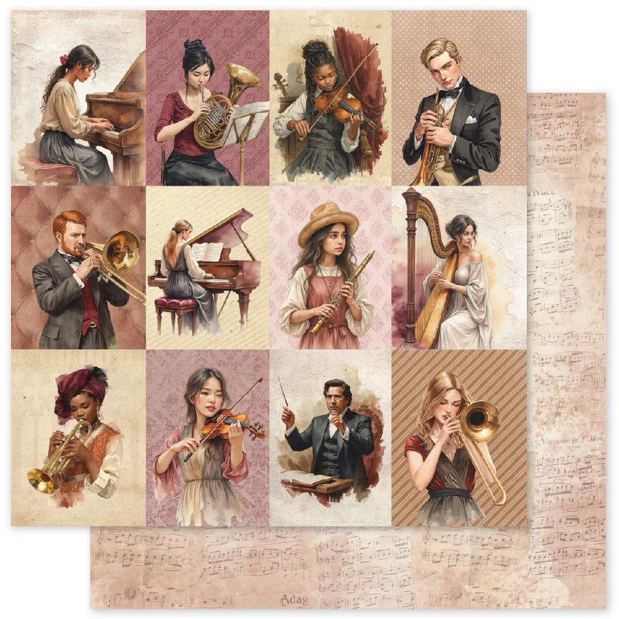 Melody & Memories Basics B 12x12 Paper (12 pc Bulk Pack) 37417