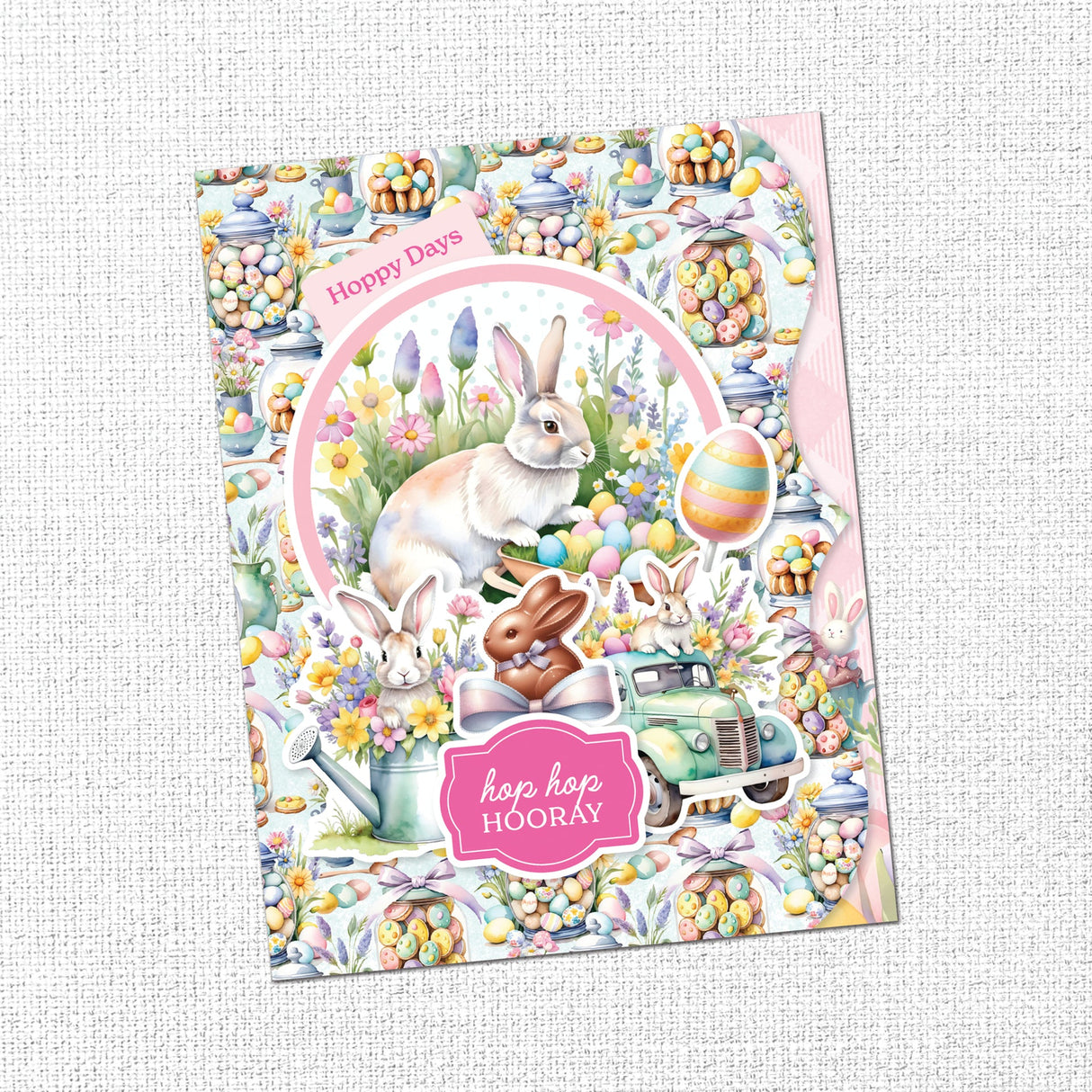 Hop Into Spring 8.5x11" Mini Junk Journal Folio Kit 36172 - Paper Rose Studio