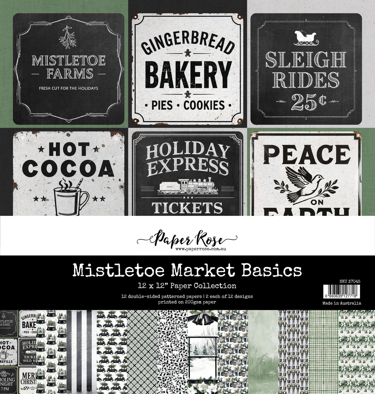 Mistletoe Market Basics 12x12 Paper Collection 37045