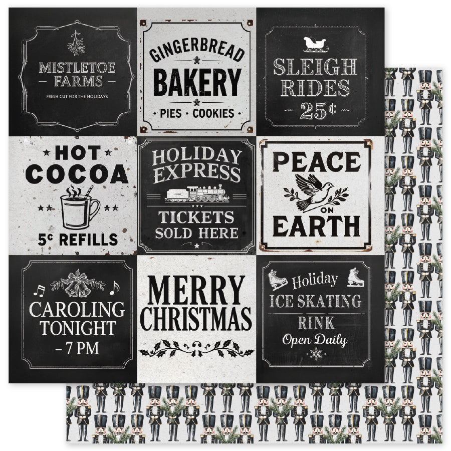 Mistletoe Market Basics A 12x12 Paper (12 pc Bulk Pack) 37048
