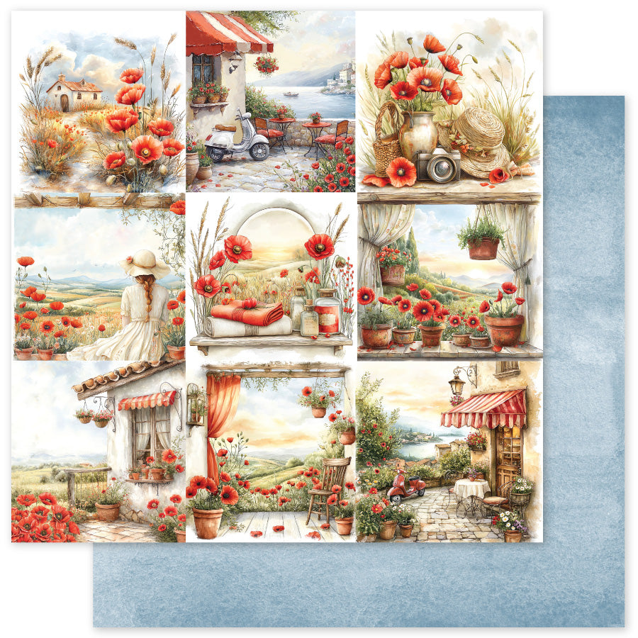 Poppy Garden A 12x12 Paper (12pc Bulk Pack) 34623 - Paper Rose Studio