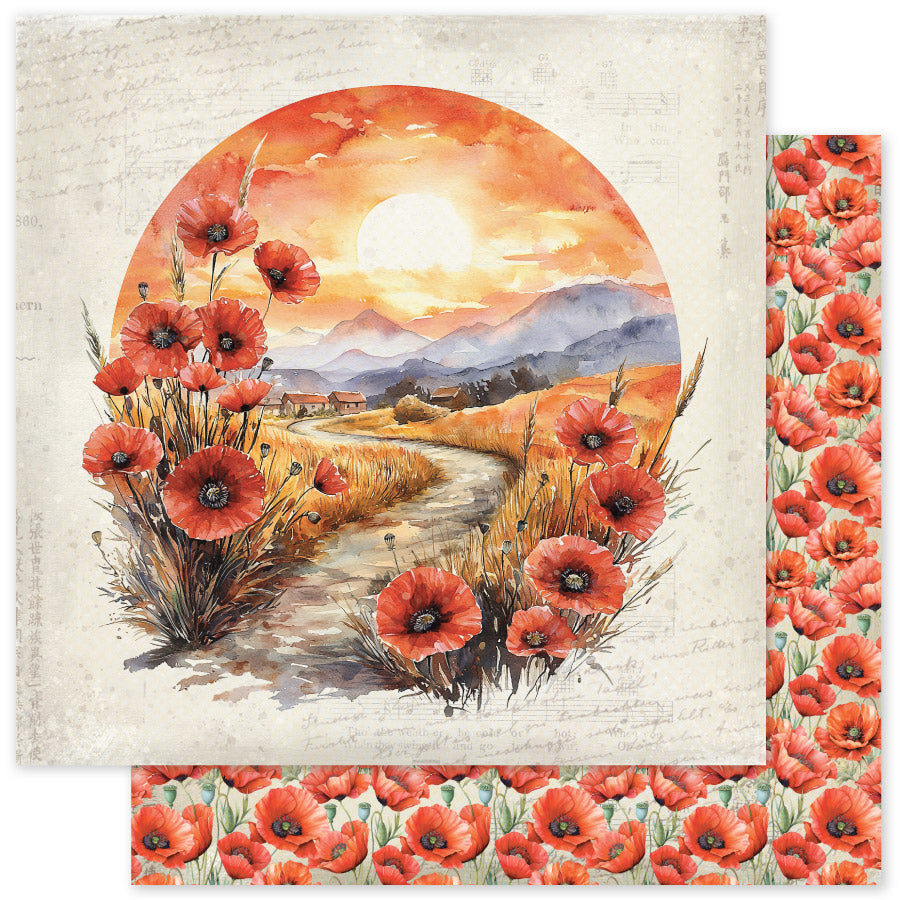 Poppy Garden Basics A 12x12 Paper (12pc Bulk Pack) 34647 - Paper Rose Studio
