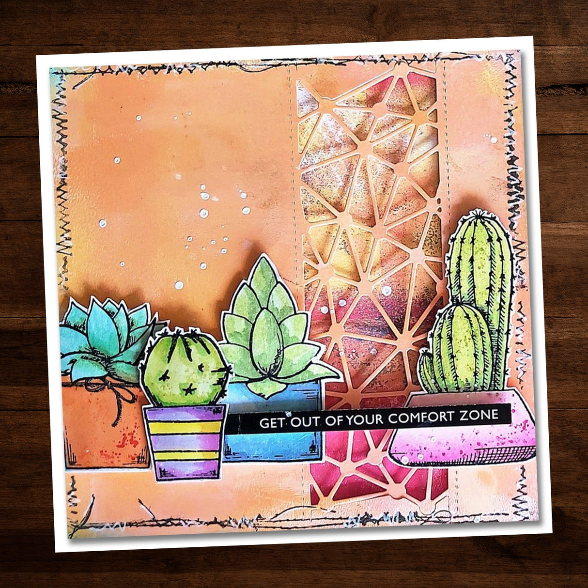 Cactus Greetings 4x6" Clear Stamp Set 17886 - Paper Rose Studio