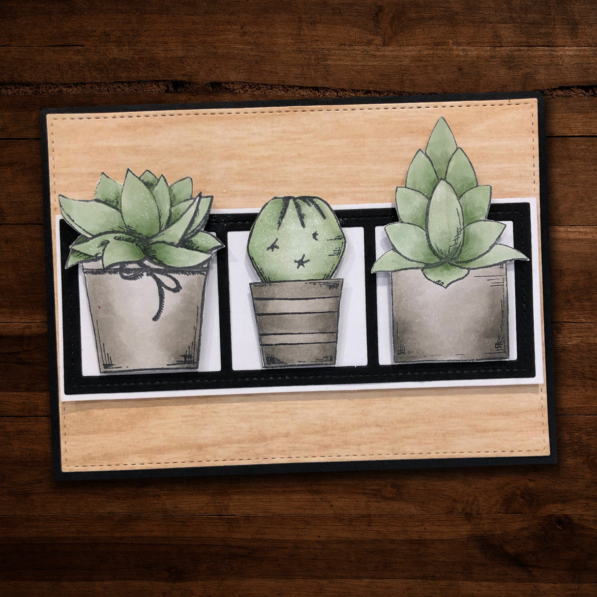 Cactus Greetings Metal Die Set 17887 - Paper Rose Studio