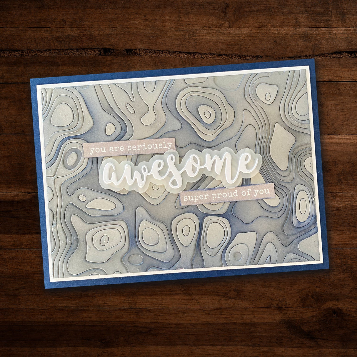 Topographic Background Metal Cutting Die 19148 DISCONTINUED - Paper Rose Studio