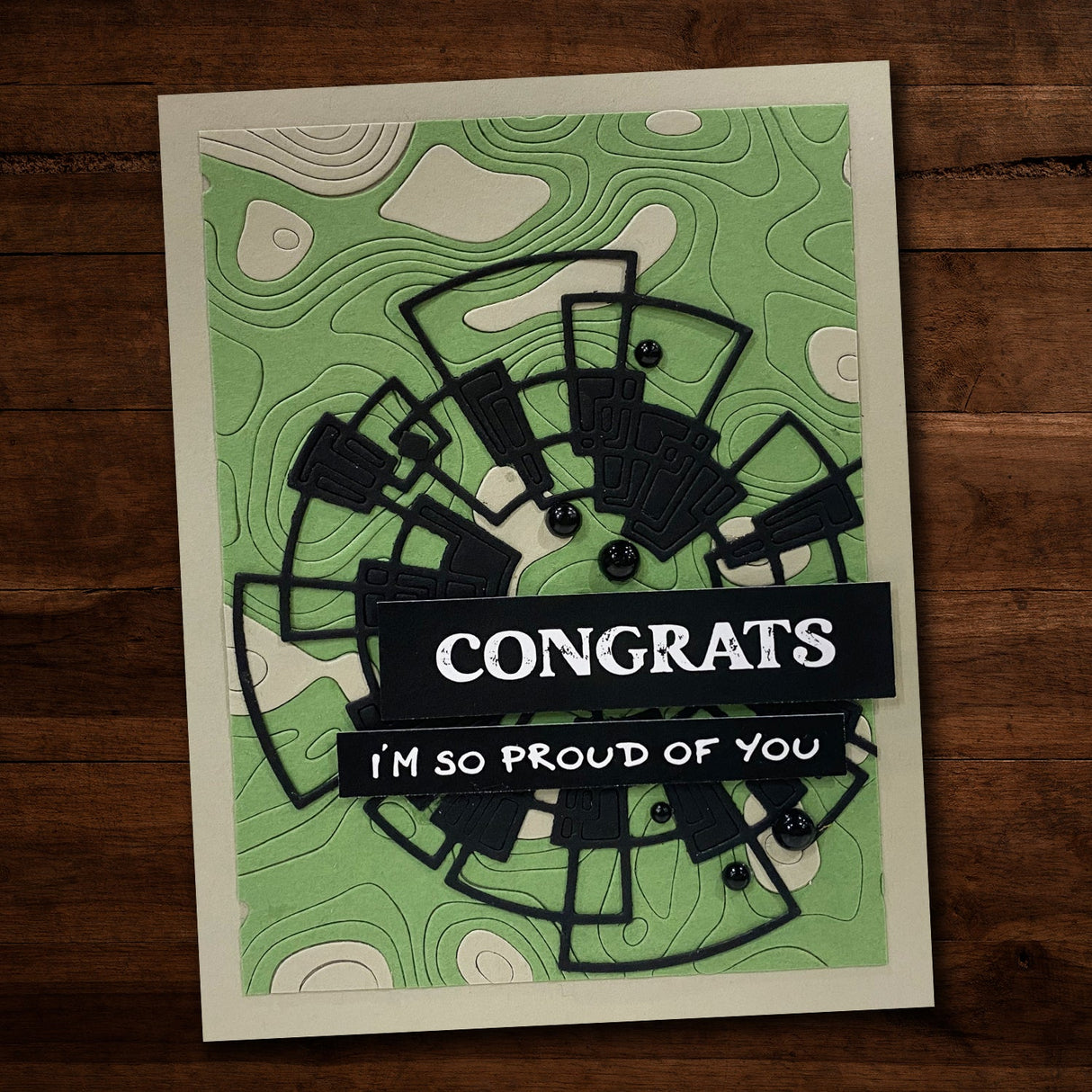 Topographic Background Metal Cutting Die 19148 DISCONTINUED - Paper Rose Studio