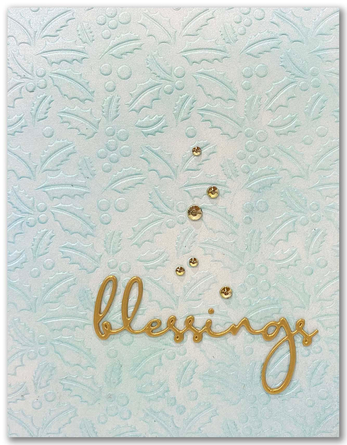 Blessings Fine Script Layered Metal Cutting Die 19697 - Paper Rose Studio