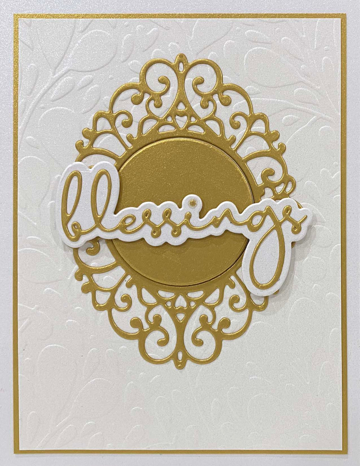 Blessings Fine Script Layered Metal Cutting Die 19697 - Paper Rose Studio