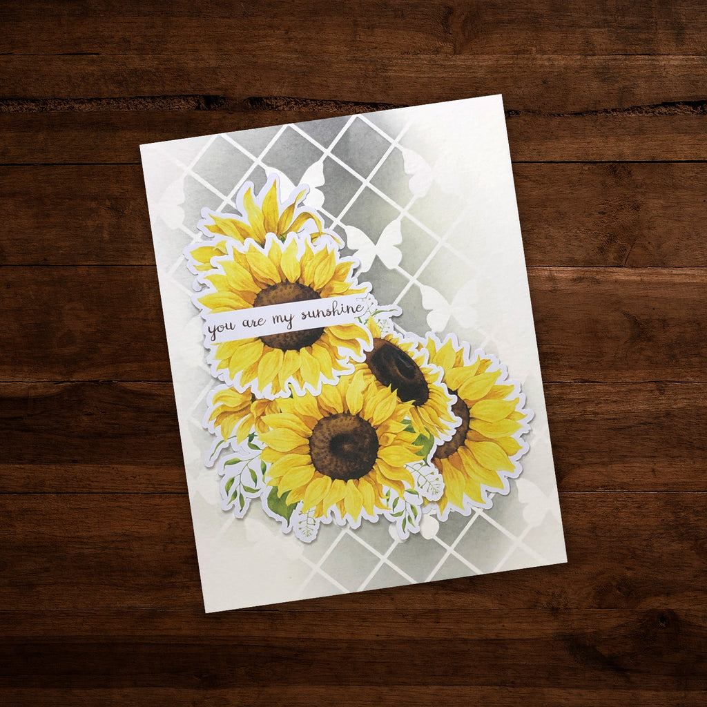 Butterfly Trellis 6x6" Stencil 26497 - Paper Rose Studio