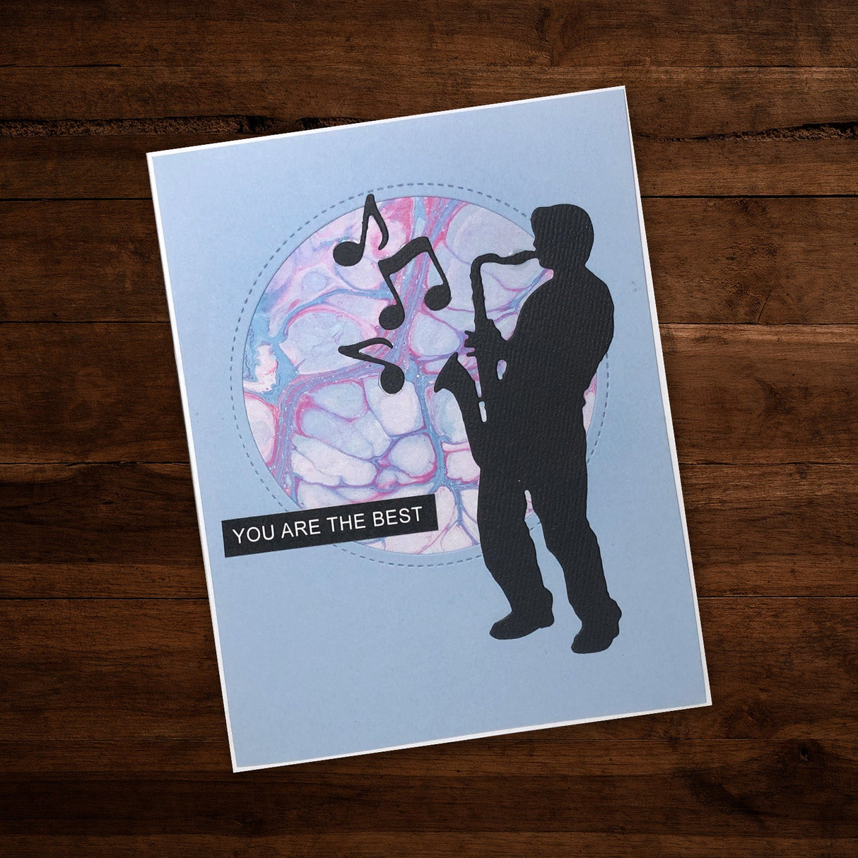 Saxophone Player Metal Cutting Die 28282 - Paper Rose Studio