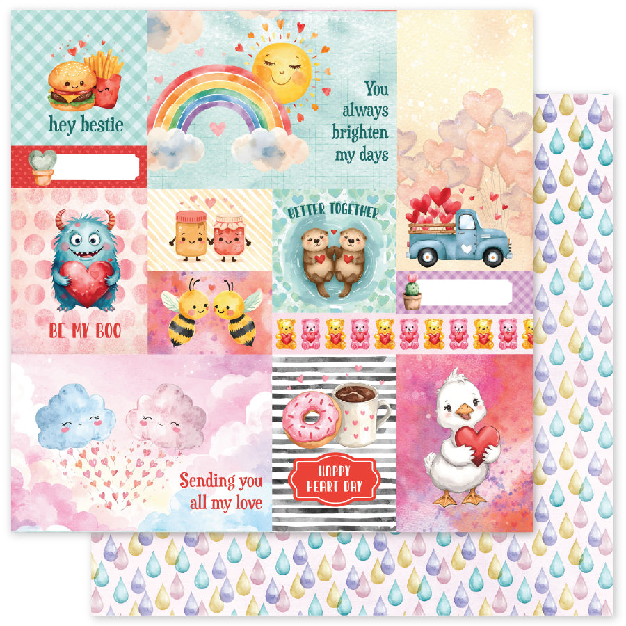 Perfect Pairs A 12x12 Paper (12 pc Bulk Pack) 35782 - Paper Rose Studio