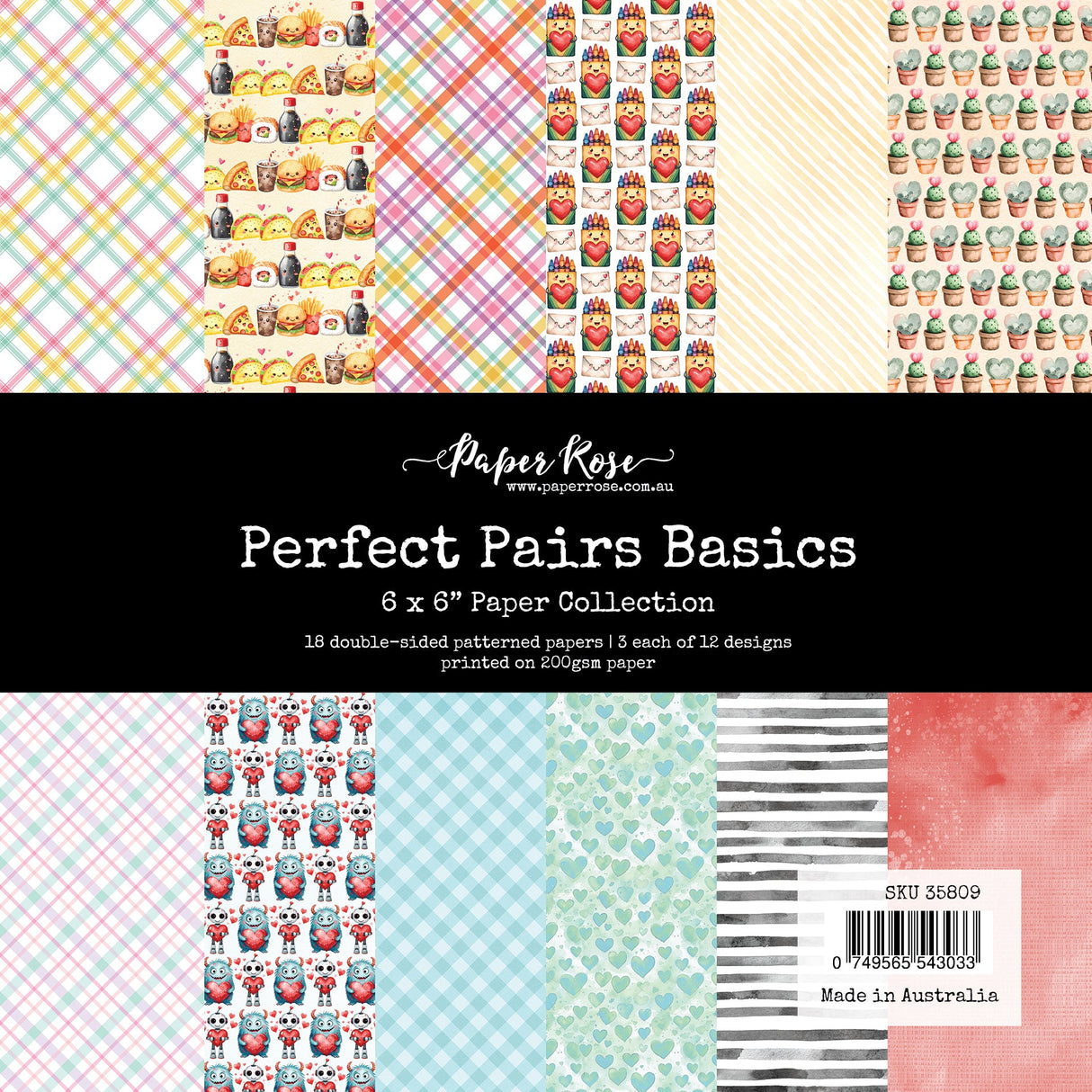 Perfect Pairs Basics 6x6 Paper Collection 35809