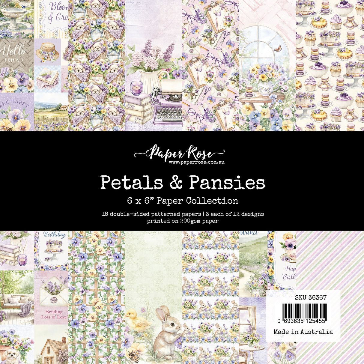 Petals & Pansies 6x6 Paper Collection 36367