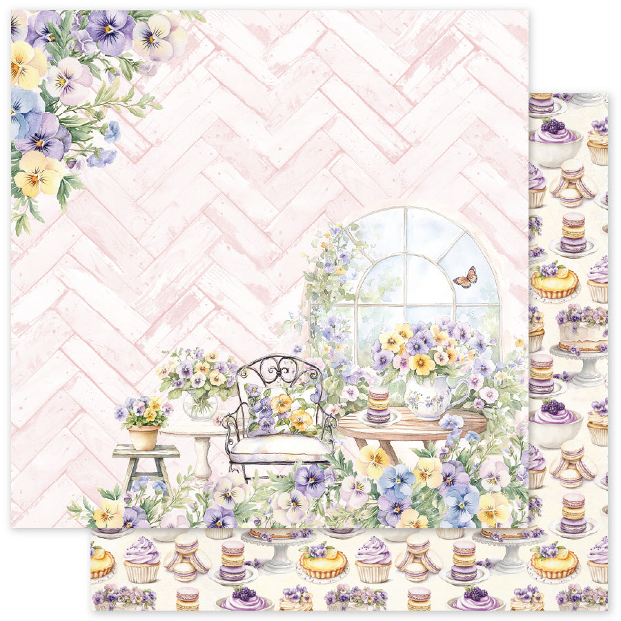 Petals & Pansies B 12x12 Paper (12 pc Bulk Pack) 36376