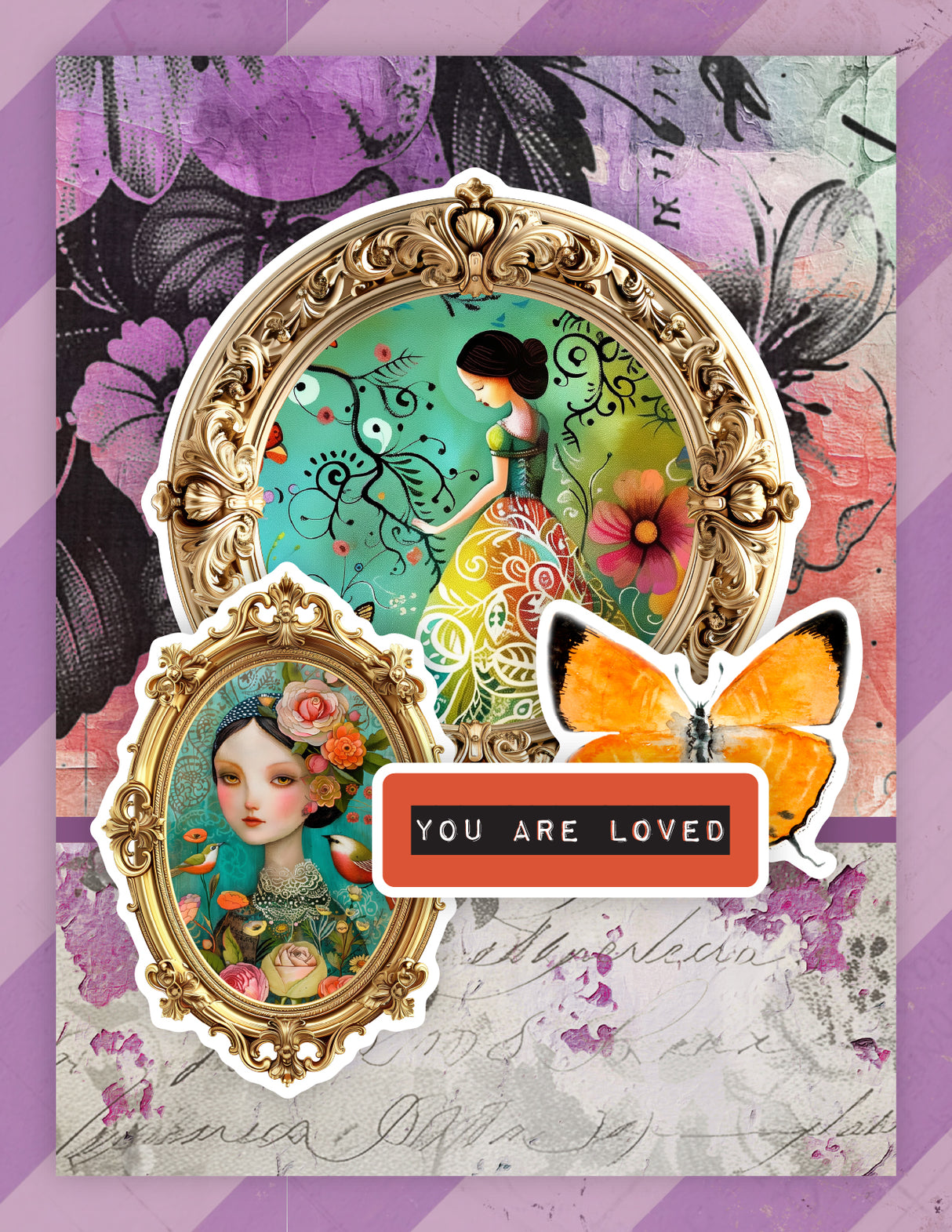 Portraits in Bloom 6x8" Quick Cards Die Cuts 36616