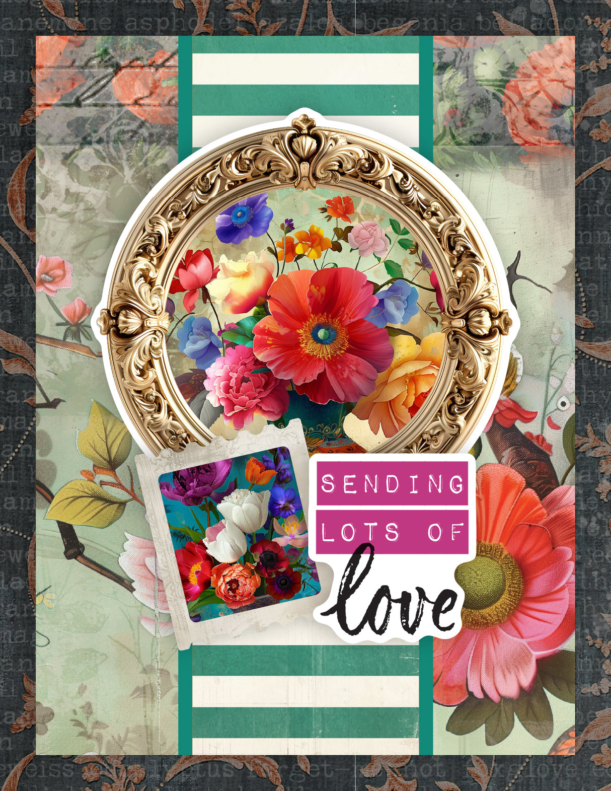 Portraits in Bloom 6x8" Quick Cards Die Cuts 36616