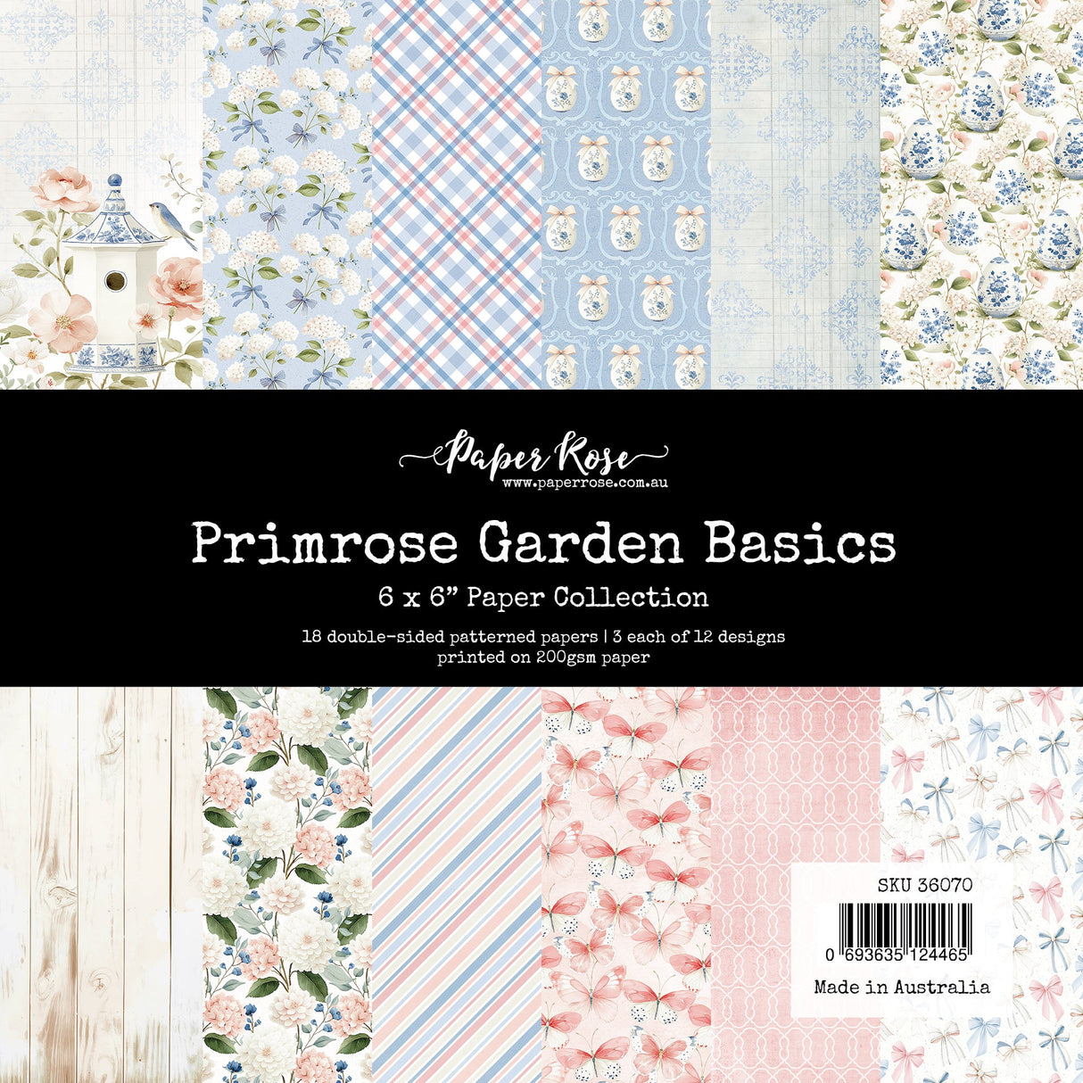 Primrose Garden Basics 6x6 Paper Collection 36070