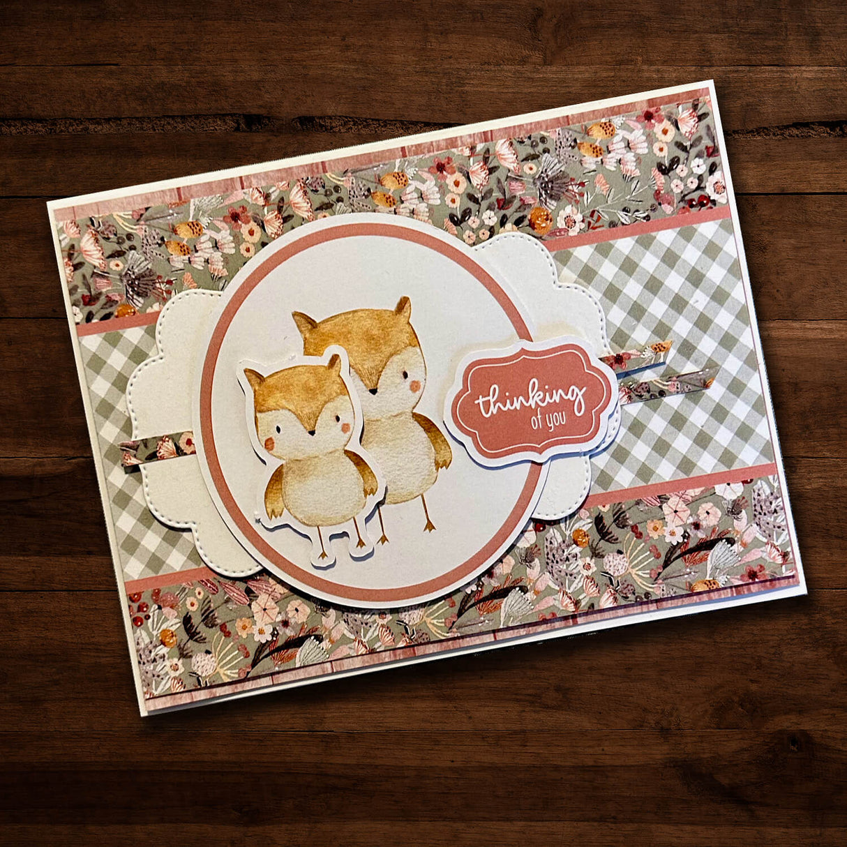 Woodland Friends 6x8" Quick Cards Collection 29982 Die Example 4