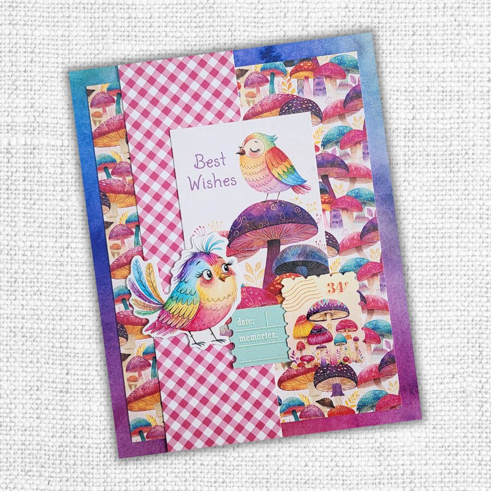 Rainbow Village Birds Embossed Die Cuts 35350 - Paper Rose Studio