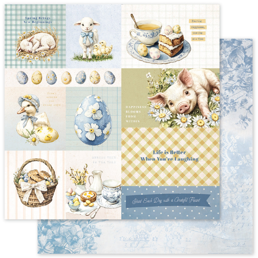 Rustic Spring E 12x12 Paper (12pc Bulk Pack) 34245 - Paper Rose Studio