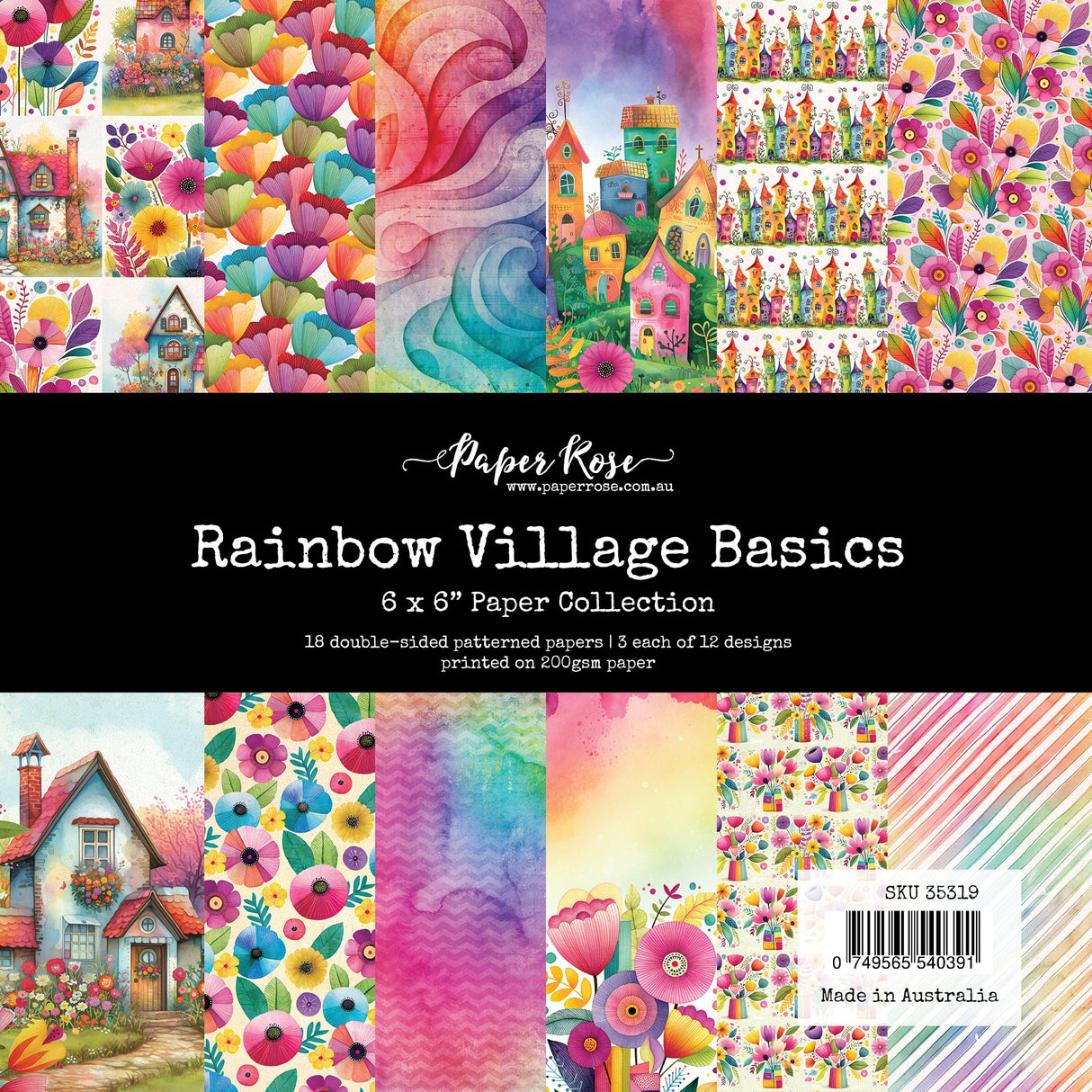 Rainbow Village Basics 6x6 Paper Collection 35319 - Paper Rose Studio
