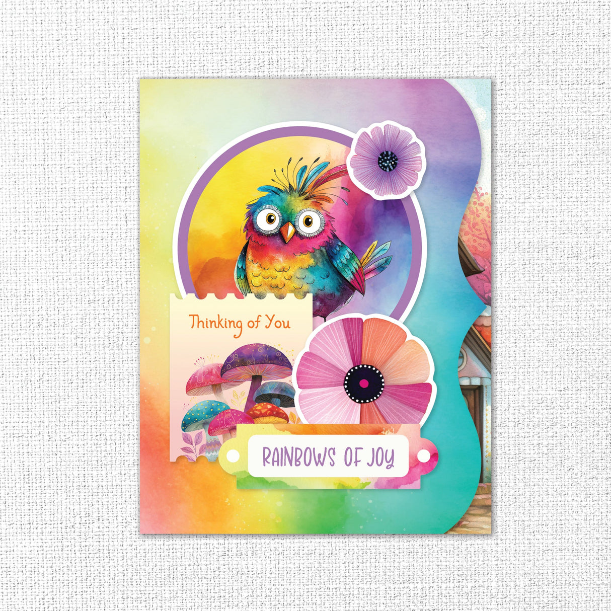 Rainbow Village 8.5" x 11" Mini Junk Journal Folio Kit 35361 - Paper Rose Studio